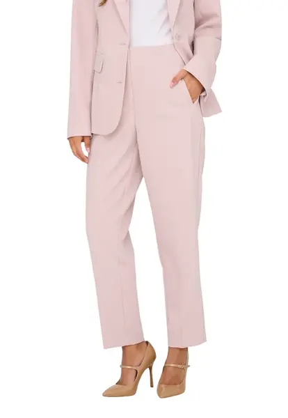 Ružové business nohavice