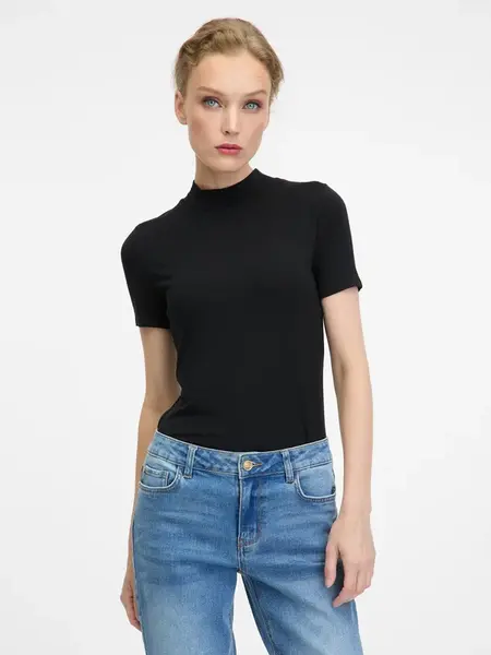 Tričká s krátkym rukávom pre ženy ORSAY - čierna