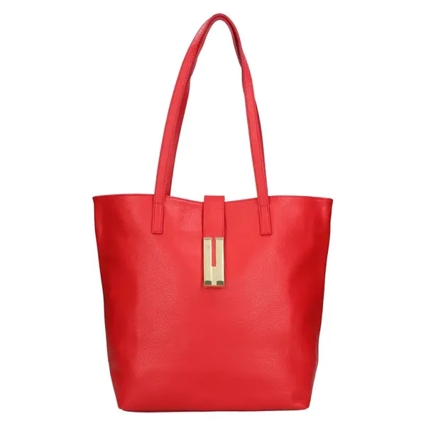 Dámská kožená kabelka Italia Ramira - červená