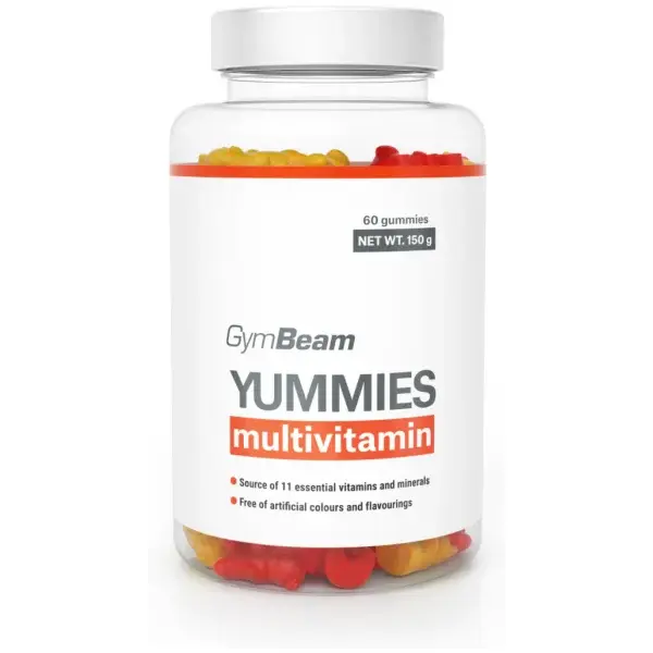 GymBeam MULTIVITAMÍN YUMMIES - POMARANČ + CITRÓN + VIŠŇA - 60 CAPS Vitamín, , veľkosť