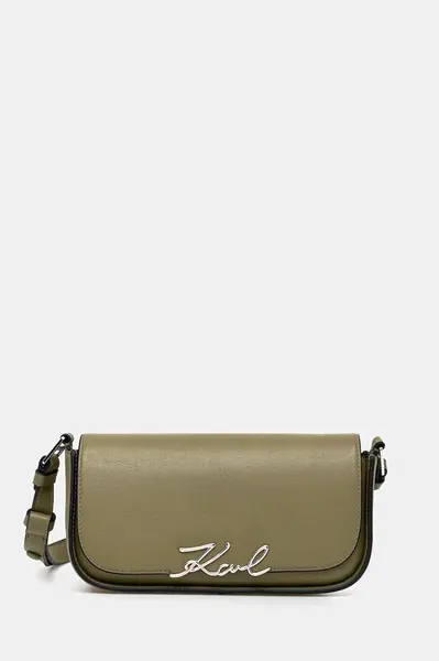 Kožená kabelka Karl Lagerfeld K/SIGNATURE