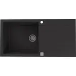 Alveus Granitový drez Cadit 50, čierna, 100 x 50 cm