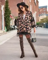 Dámské pončo s potiskem