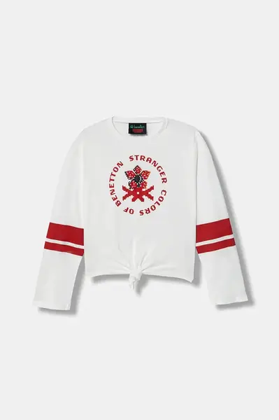 Detská bavlnená košeľa s dlhým rukávom United Colors of Benetton