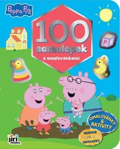 100 samolepek s omalovánkami Prasátko Peppa