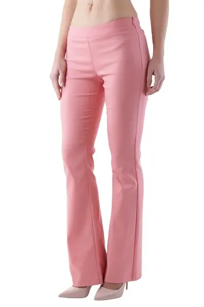 Růžové zvonové džíny Cristina Gavioli