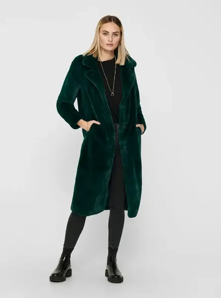 Zelený kabát ONLY Frida
