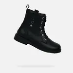 Čierne dievčenské členkové topánky Geox Eclair Girl