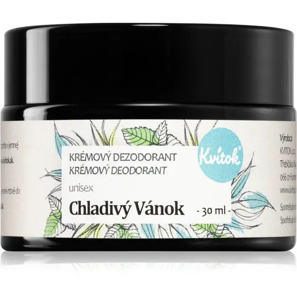 Kvitok Chladivý vánek deodorant v krému pro citlivou pokožku 30 ml