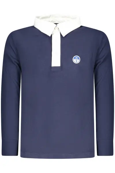 NORTH SAILS KIDS&#39; LONG-SLEEVED POLO SHIRT, BLUE