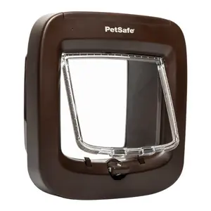 PetSafe® Dvířka pro kočky na mikročip Hnědé - hnědá | P58869