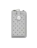 Šedá crossbody peňaženka s bodkami