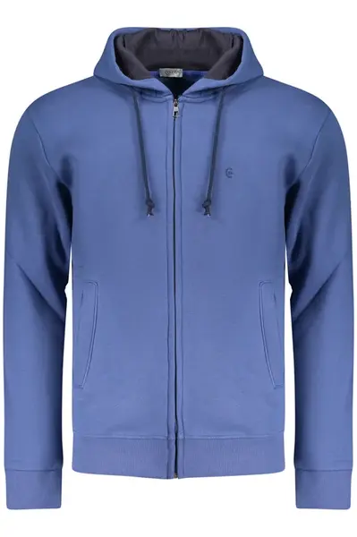 Pánská modrá mikina na zip COVERI MOVING