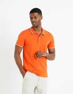 Oranžové pánske polo tričko Celio Decolrayeb