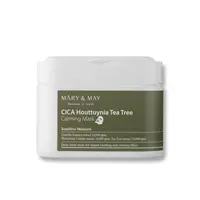 MARY&MAY - Cica Houttuynia Tea Tree Calming Mask - sada textilných pleťových masiek pre problematickú pleť - 30ks
