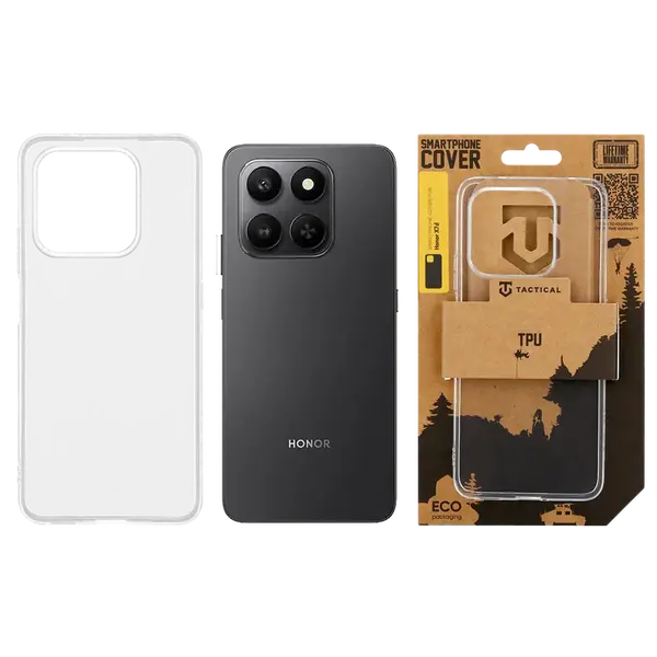 Zadní kryt Tactical TPU pro Honor X7d, transparentní
