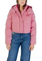 Růžová zimní bunda Tommy Hilfiger