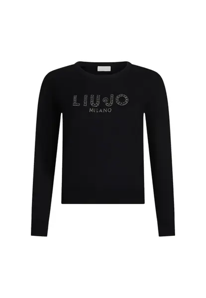 Liu Jo černý svetr s potiskem