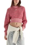 Tommy Hilfiger pruhovaný crop svetr