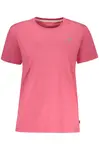 Růžové dámské tričko s krátkým rukávem