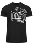 LONSDALE Tričko 'Langsett'  čierna / biela