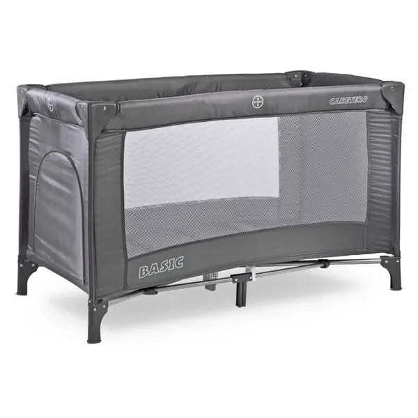 Caretero Cestovní postýlky Basic - grafit