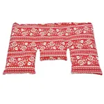 Torf-Ziegler Krční polštářek s pšeničným zrnem, červeno-bílý folklór, 40 x 25 cm
