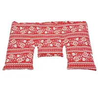 Torf-Ziegler Krční polštářek s pšeničným zrnem, červeno-bílý folklór, 40 x 25 cm