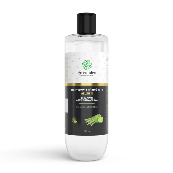Bergamot a citrónová tráva kúpeľový a telový olej 500 ml - Green idea