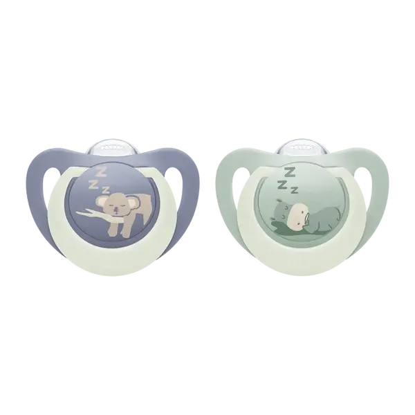 NUK cumlík First Choice Night HIPPO/KOALA 6-18m