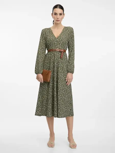 Zelené dámske midi šaty ORSAY