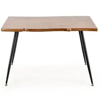 Stôl Larson 120x80 Mdf/Oceľ – Dub Naturalny/Čierna