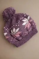 Dámská zimní čepice Kesi s vločkovým vzorem