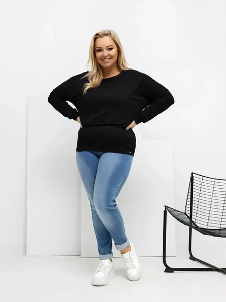 Černá plus size halenka