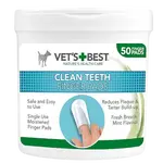 VET´S BEST Clean Teath Finger Pads, Čistící utěrka - náprstek na zuby pro psy 50 ks