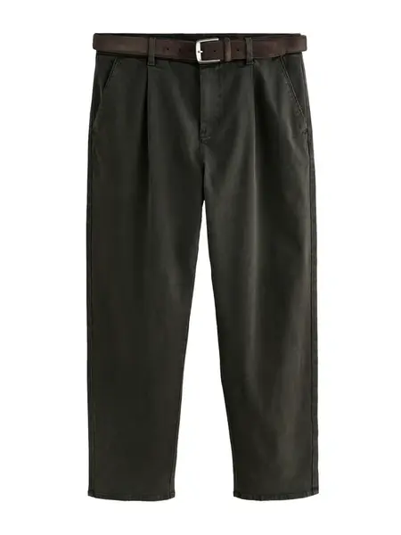 Next Plisované rifle  tmavohnedá