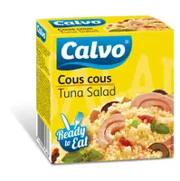 CALVO Tuňákový salát s kuskusem 150 g, poškozený obal