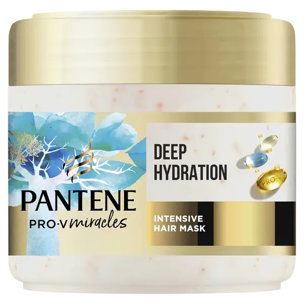 PANTENE Pro-V Miracles Deep Hydration Intensive Hair Mask, Intenzivní vlasová maska s Biotin na suché vlasy 300 ml