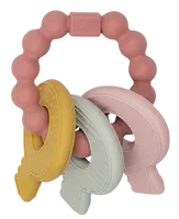 LITTLE DUTCH Kousátko silikonové klíče růžové