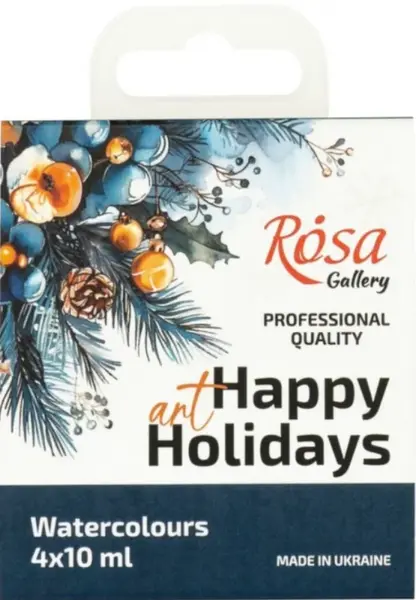 Sada akvarelových barev Rosa 4x10ml Vánoční edice 2