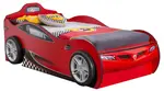 Dětská postel auto super s přistýlkou 90x190cm - červená