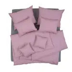 SCANquilt povlečení KLASIK PLUS UNI starorůžová 140 x 200/70 x 90 cm