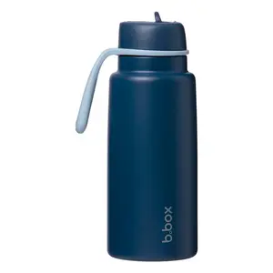 B.BOX Nerezová termolahev s brčkem 1l - midnight