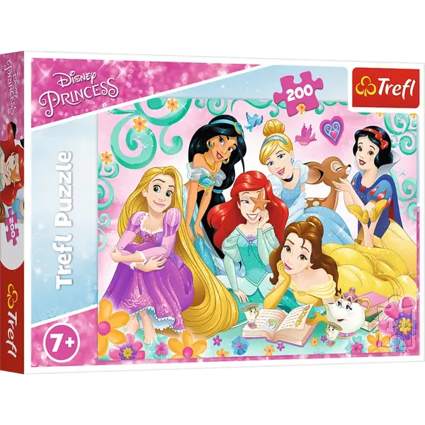 Trefl Puzzle Disney Princess - Šťastný svět princezen / 200 dílků