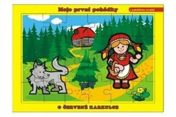 Puzzle deskové O Červené Karkulce / 24 dílků