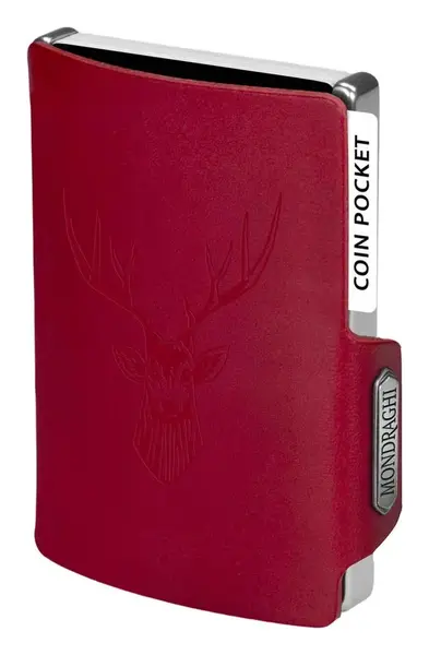 Kožená mini peněženka Mondraghi Silhouette Classic Deer Red