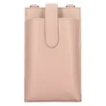 Dámská kožená kabelka na mobil a doklady Italia Dita - růžová