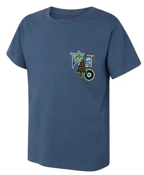 Husky Tee Patch K 134, blue Dětské bavlněné triko