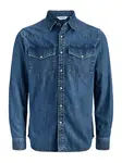 JACK & JONES Košeľa 'JJEWESTERN'  modrá denim