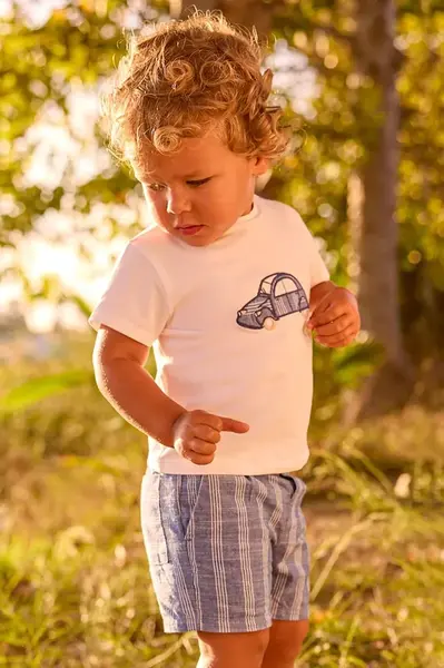 Dětská souprava s příměsí lnu Mayoral